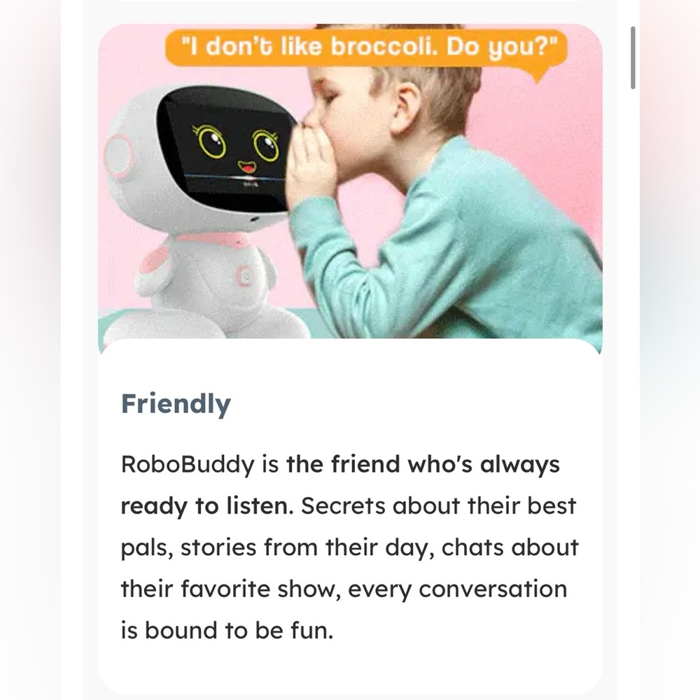 AI-Powered Robobuddy - Interactive Toy - Blue and White - Picture 7 of 9